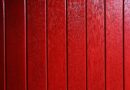 red wooden surface
